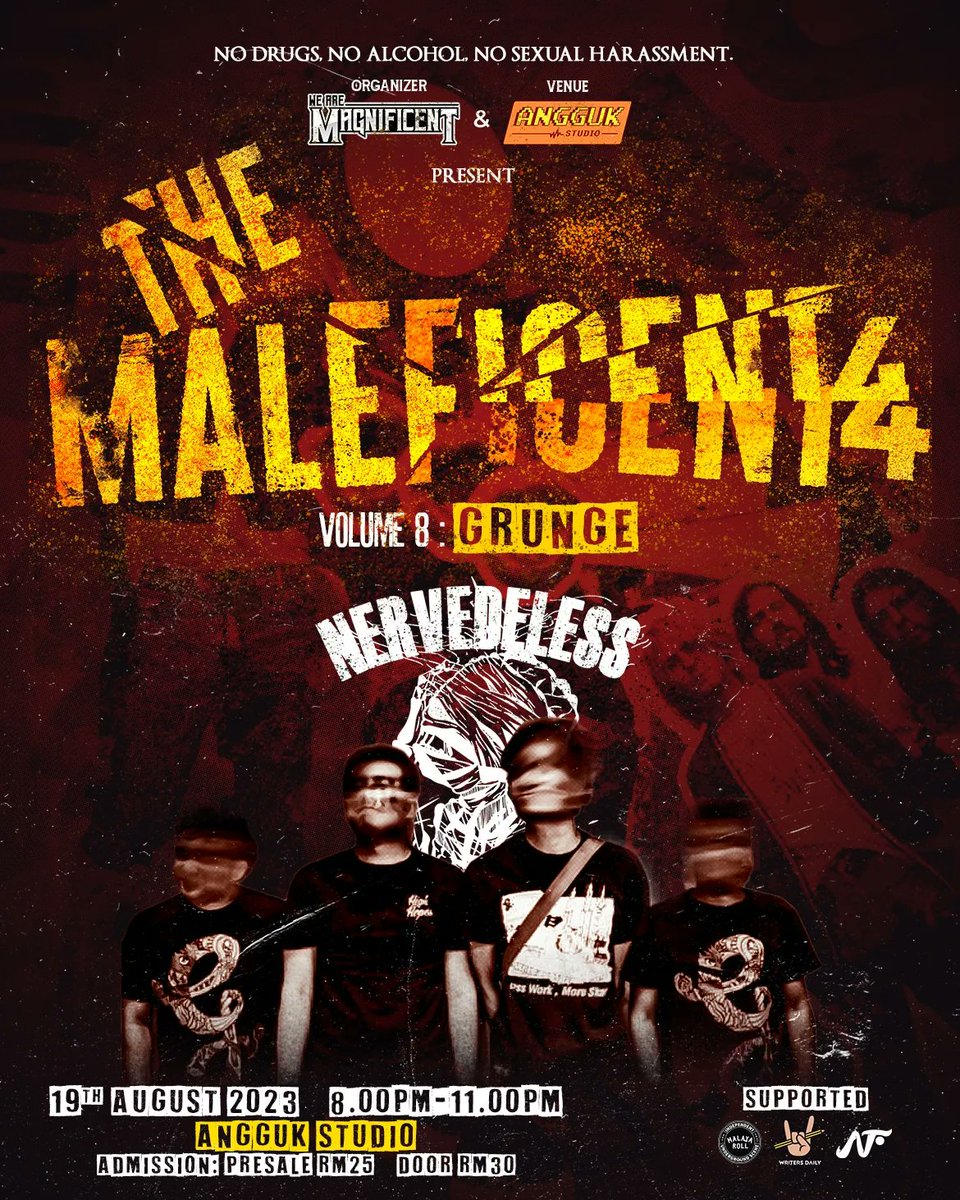 Fuhhh 2 minggu je lebih kurang tinggal. Dah terasa bahang dah ni 🔥 tak sabar nak lompat2 😂 

Next week kami ada SPECIAL Gifts untuk korang semua sempena The Maleficent 4 GRUNGE ni. 

. 

Presale Tix Can Purchase from We Are Magnificent:

wa.me/601115691026

#melodisaster