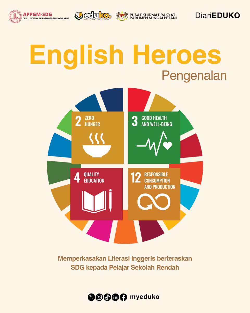 myeduko's tweet photo. [DiariEduko: Tuisyen English Heroes]

Siri Diari Eduko akan berkongsi pengalaman kami dalam melaksanakan inisiatif untuk memperkasakan literasi Bahasa Inggeris berteraskan SDG kepada pelajar sekolah rendah di PPR Paya Nahu, Sungai Petani, Kedah.

Ini adalah bebenang! https://t.co/LMQ91JfcAV