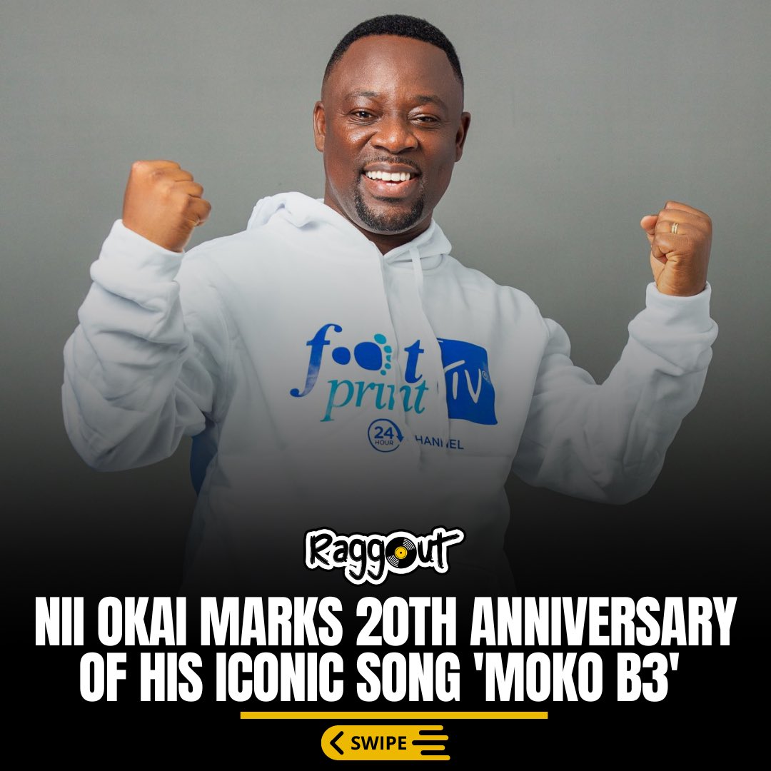 raggoutstudios's tweet photo. Nii Okai Marks 20th Anniversary of His Iconic Song 'Moko b3'
.
.
.
.
.
.
.
.
#Music #NiiOkai #Mokob3At20 #Gospel #RaggOut #NoDayzOff https://t.co/3Euzz066RU