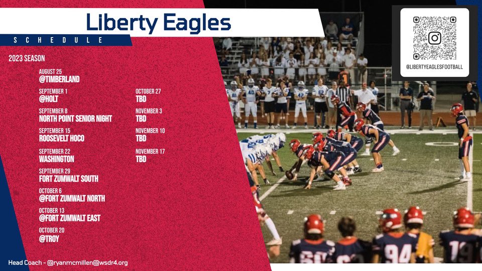 The 2023 season is here. Mark your calendars & start your countdowns, we are 22 days out🦅