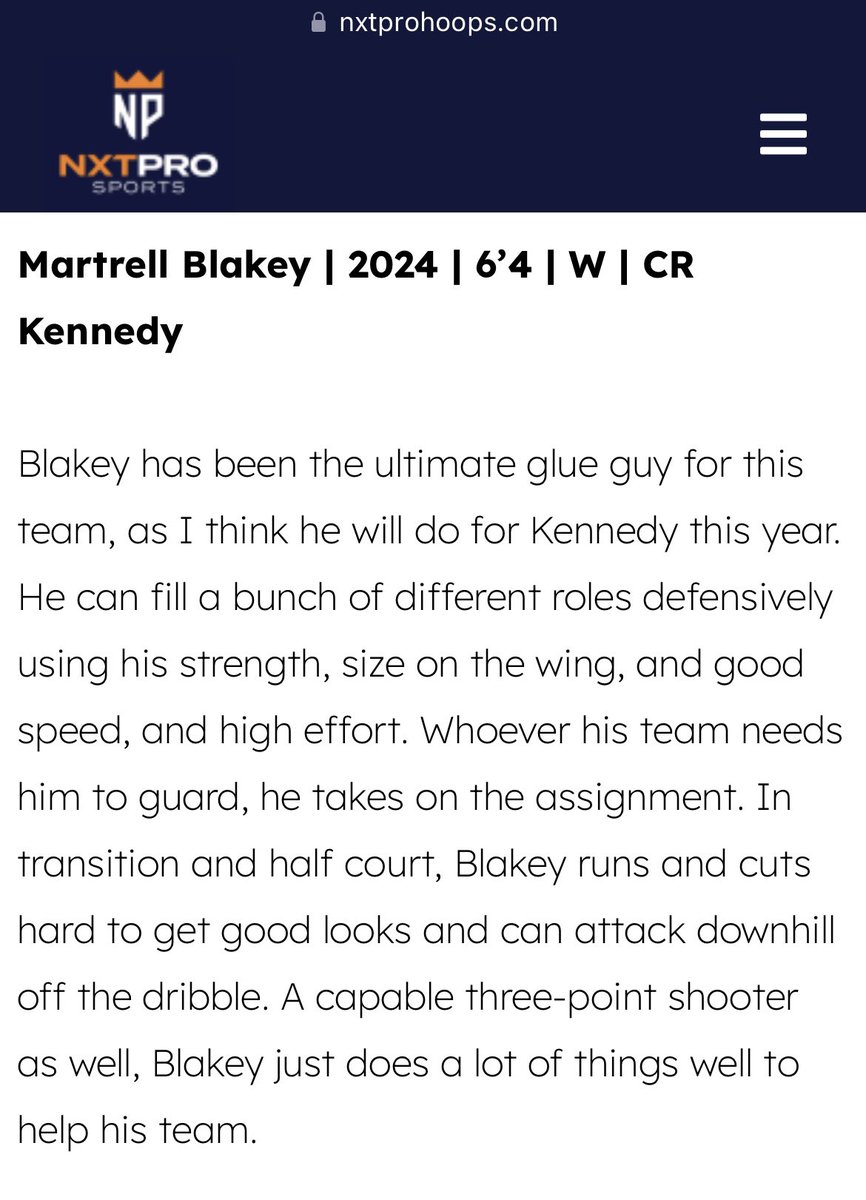 BlakeyMartrell's tweet image. Thank you @IA_Barnstormers for another great season with your program, I had enjoyed every moment and thank you @NxtProHoops for the write-up! 💯 @NXTPROIA