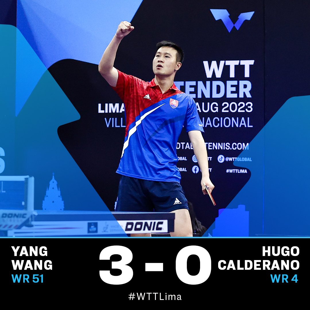 W 🤯 A H

Yang Wang knocks out top seed Hugo Calderano in comprehensive fashion 🔥

Catch all the #WTTLima Day 1 action here 👉 youtube.com/WTTGlobal

#WTTContender #pingpong #tabletennistable