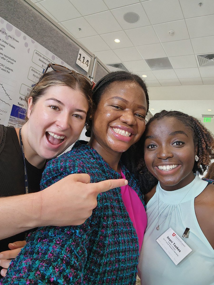 Proud moment today seeing my undergrad mentee present her research at the 5 for the Fight (5ft5) Summer Cancer Research Symposium🤗🥰. The Ulrich team is so proud of you Imani for a successful summer internship👏 @NeliMUlrich <a href="/jenniferosePhD/">Jennifer Ose</a> @vickybandera <a href="/huntsmancancer/">Huntsman Cancer Institute</a> #intern