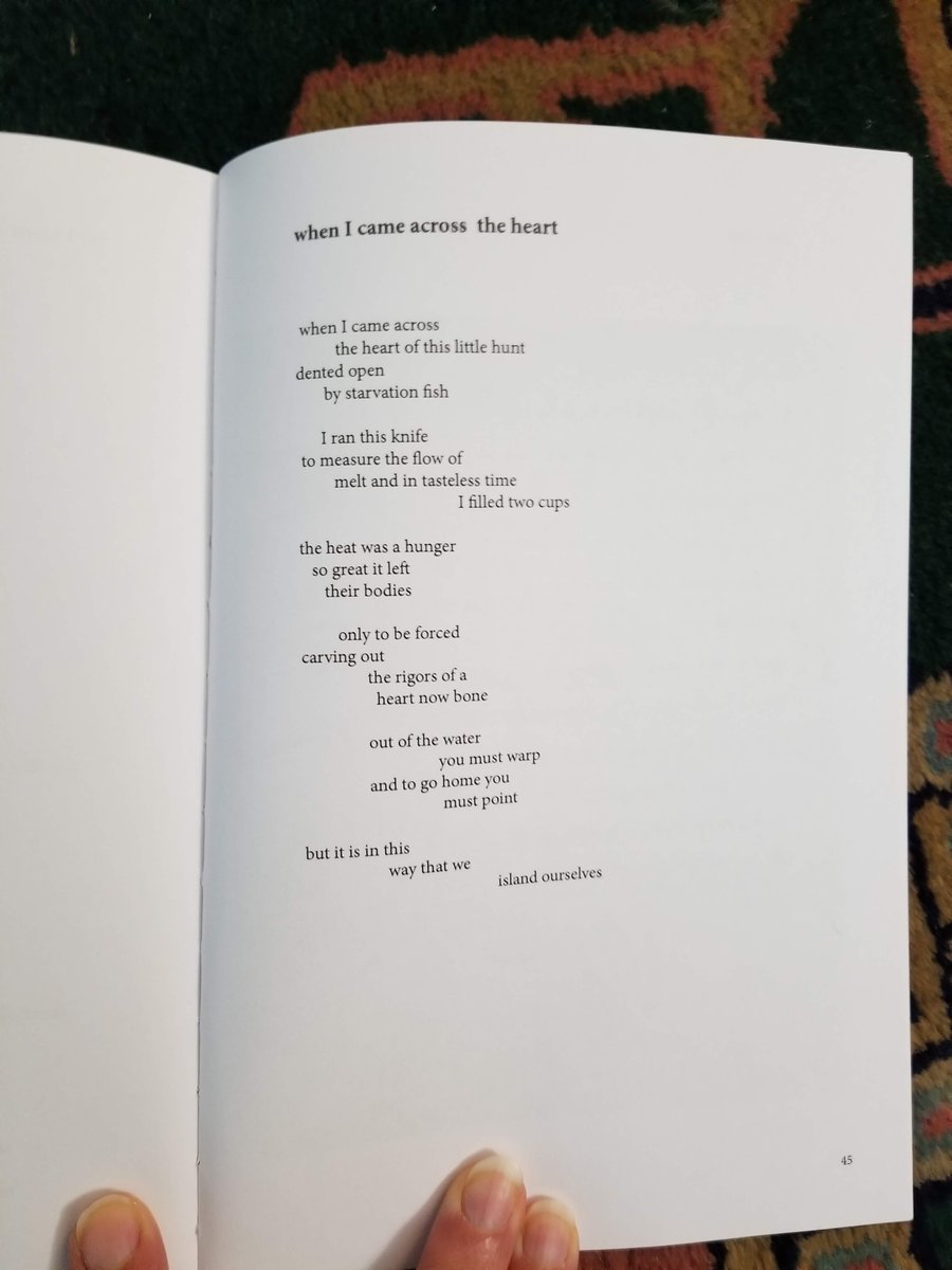 susanmariescavo's tweet photo. The Sealey Challenge Day 3.
The Fever Poems by Kylie Gellatly
oh.
"but it is in this
way that we
island ourselves"
@kyliegolightly @thesealeychallenge
#thesealeychallenge #theSealeyChallenge2023
#finishinglinepress https://t.co/uBf5CdreTk