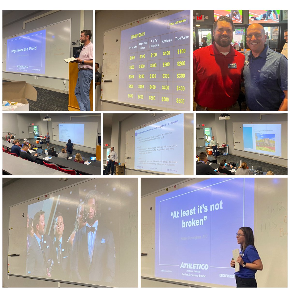 Illibuck1's tweet photo. Awesome day down in STL with our @Athletico #AthleticTraining team. Special shoutout to @larkinsportsmed for educating our team on the #SCAT6! #ItsAllAboutRelationships https://t.co/vEvs1f4lz4