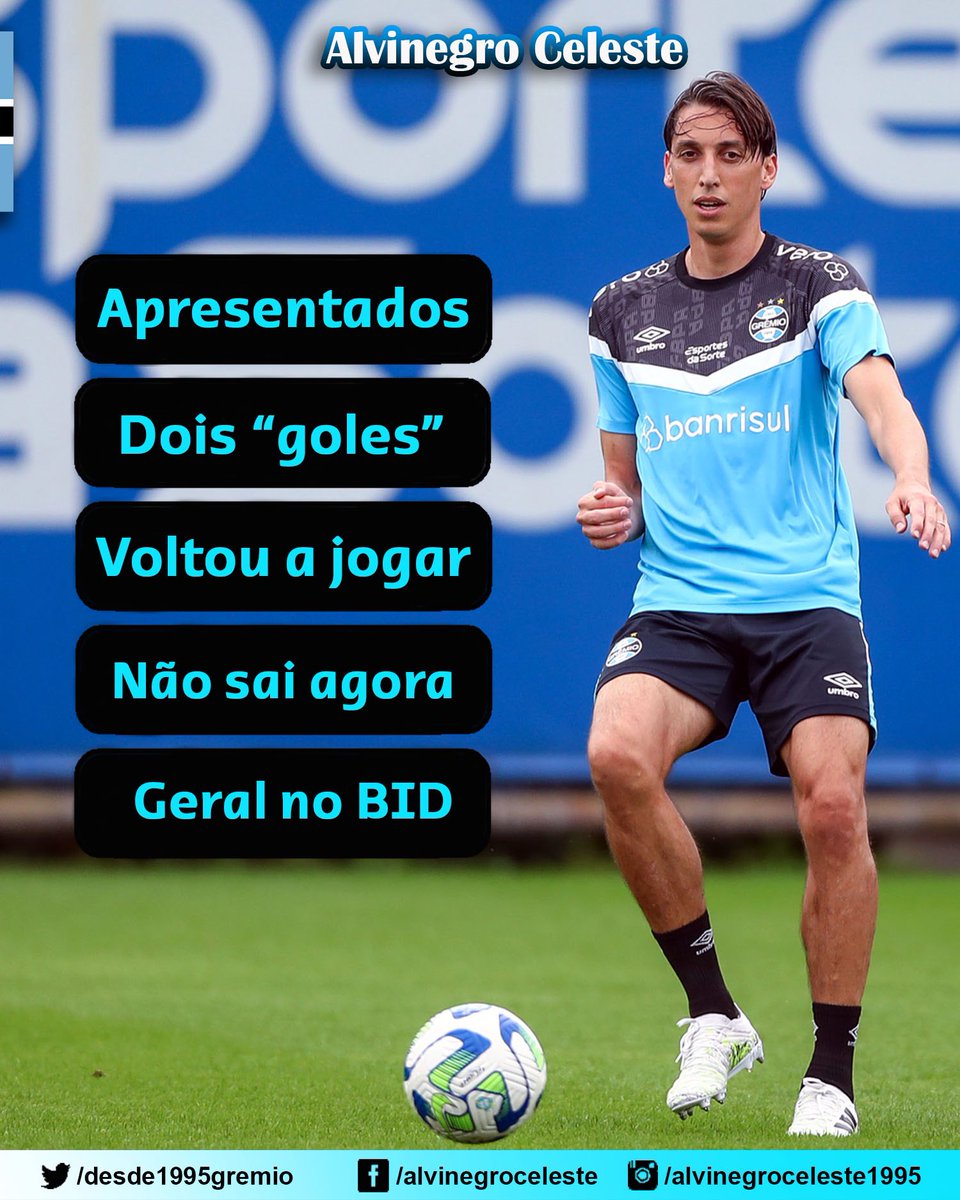 desde1995gremio's tweet photo. #DIADOGRÊMIO
🇧🇼 Na thread abaixo, as principais notícias que movimentaram o dia do Grêmio nesta quinta-feira.
Foto: Lucas Uebel / Grêmio
#top10 #alvinegroceleste #grêmio #gremio #tricolor #jornalismo #nãoaoscaçacliques #diretoereto https://t.co/o2gfYDKK0u