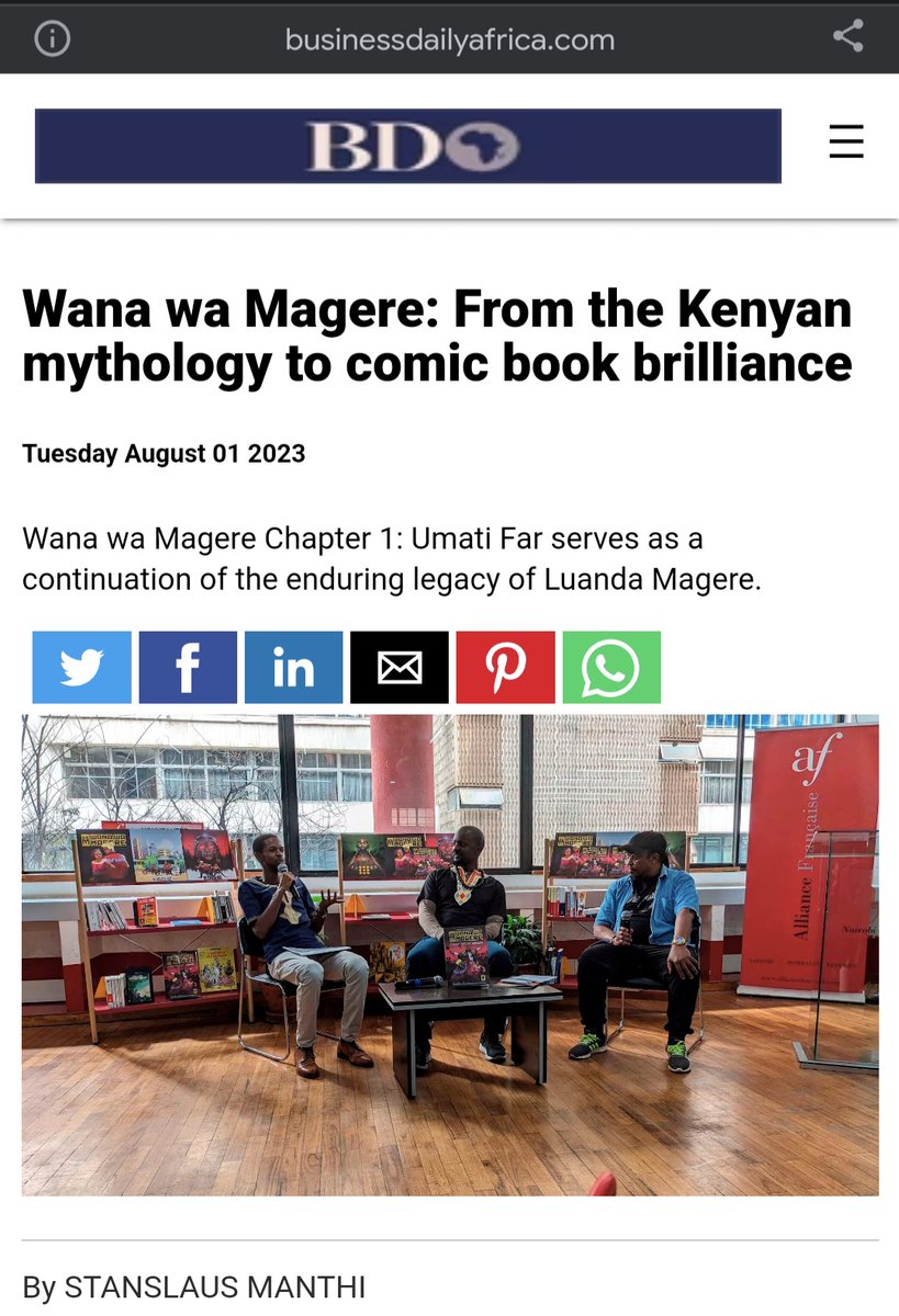 AvanduVosi's tweet photo. An article on the business daily about the weekend that was. We are so grateful for this. Its because you showed up that we got a shoutout from nationmedia. We shall keep the fire 🔥 burning.  If you missed the launch you can always find our book online @NuriaStore azziad https://t.co/H3PPBHvtn3