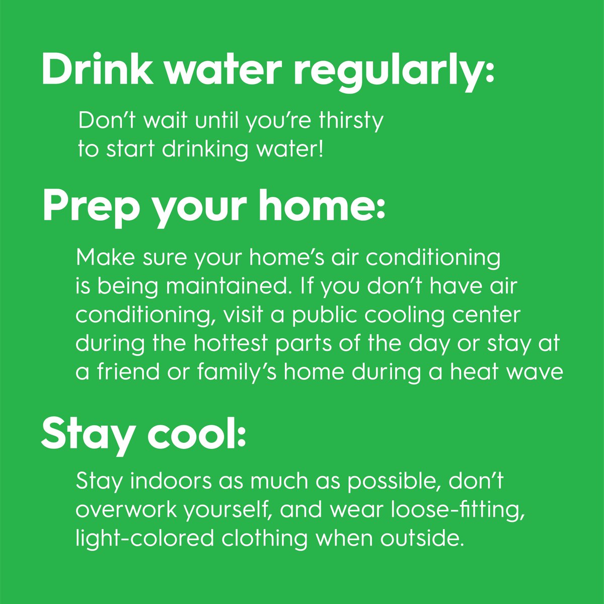 CEMO_EJ4LA's tweet photo. Older adults are at higher risk from extreme heat. Here are some tips to keep yourself and older adults in your life cool and healthy when it’s hot. #HeatSafeLA #HeatRelief4LA https://t.co/o3aVC5FoD4