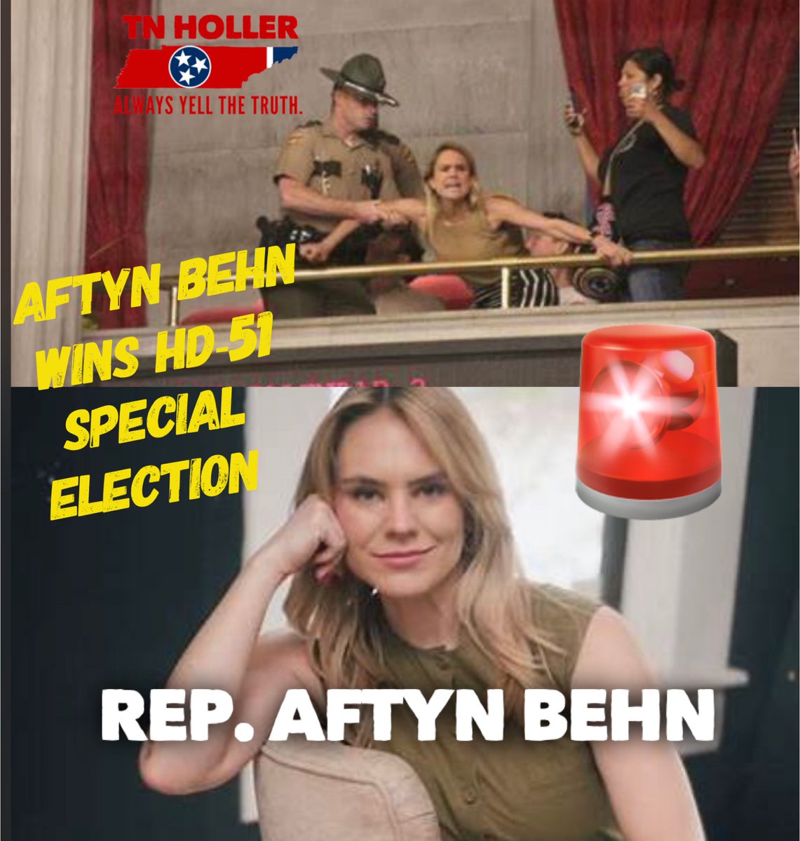 🚨 BREAKING: long-time progressive activist @AftynBehn has just won her NASHVILLE HD-51 race, and will now be a state house representative 👀 🎉