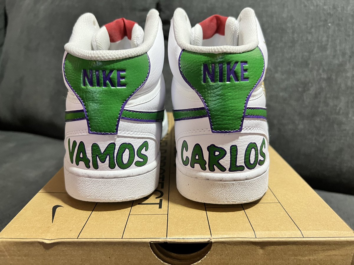 tmagled's tweet photo. i hope we can get these to @carlosalcaraz next week 🙏

few finishing touches still but 97% done 💪🏼

thoughts? 👀

@CustomKicksTO https://t.co/Pd8B0JIhgz