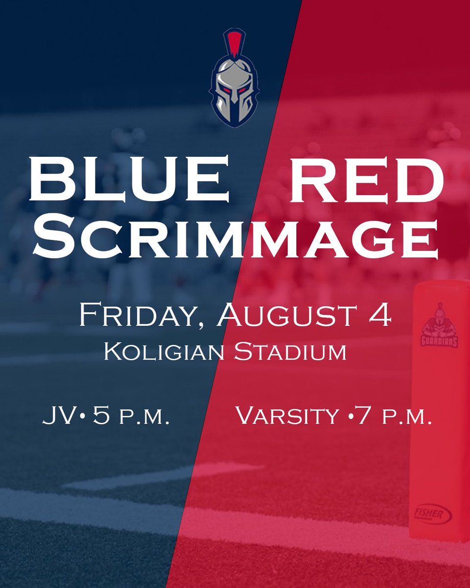 BLUE RED Scrimmage! First of the season. Come out and show your support for #garzafootball 🏈 <a href="/Coach_fares/">Yosef Fares</a>
