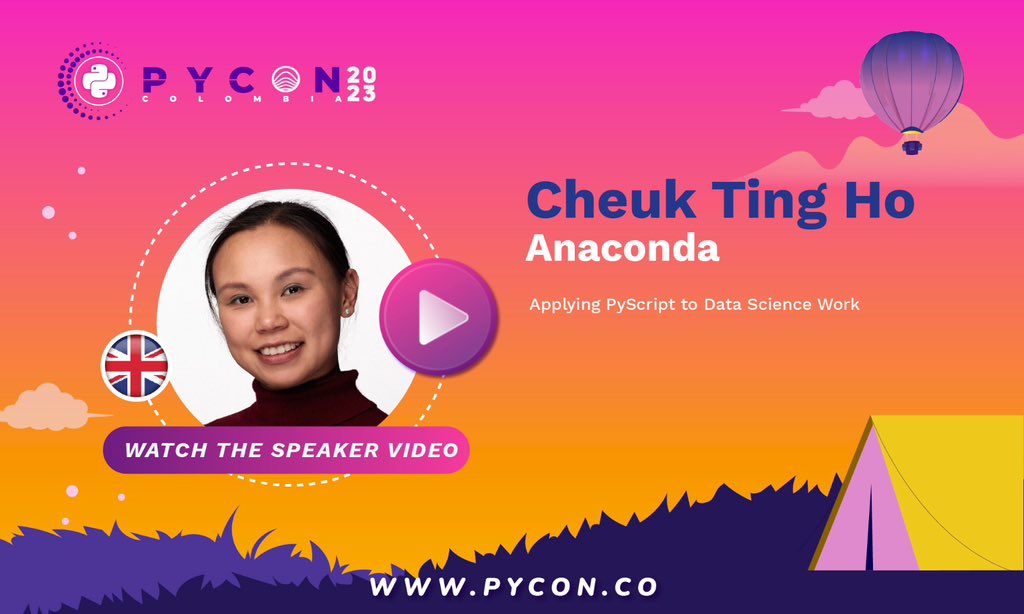 pyconcolombia's tweet image. Watch the video of Cheuk Ting Ho, she teaches us about “Applying PyScript to Data Science Work”

youtu.be/tA51jXVLnQY

Follow her:

Github: github.com/Cheukting
LinkedIn: linkedin.com/in/cheukting-ho
Twitter: 

#PyconColombia2023 #Presencial #Programming