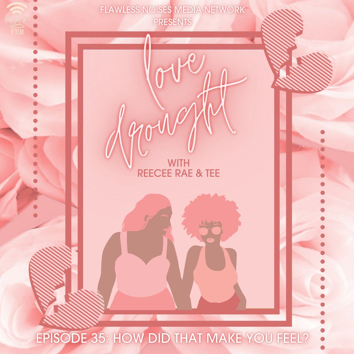 LoveDroughtPod's tweet photo. 💗NEW EPISODE💗

Ep. 35: How Did That Make You Feel?

@IamCurvyVixen &amp; @TeetheGem  bring the heat as they talk pre-existing trauma &amp; how it impacts dating &amp; relationships.

Apple
https://t.co/nNdkZBoEGs
Spotify
https://t.co/Qz35Jgbo2E
Other Platforms
https://t.co/GDfxpQ8Uca https://t.co/bPgzl21XLT