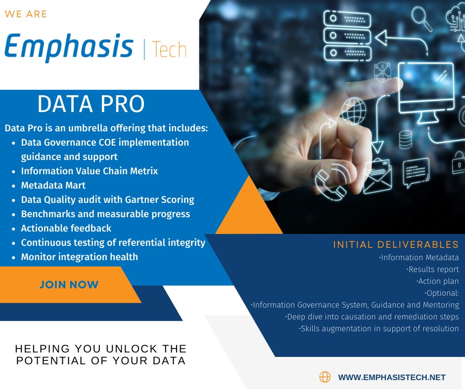 emphasis_tech's tweet image. #datapro #datagovernance #emphasistech #itsallaboutthedata #metadatamart