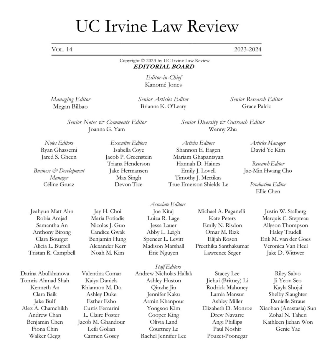 UCI Law Review tweet media