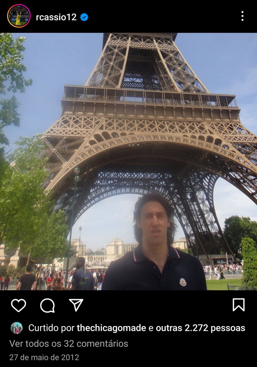As primeiras fotos do Cássio no Instagram SÉRIO