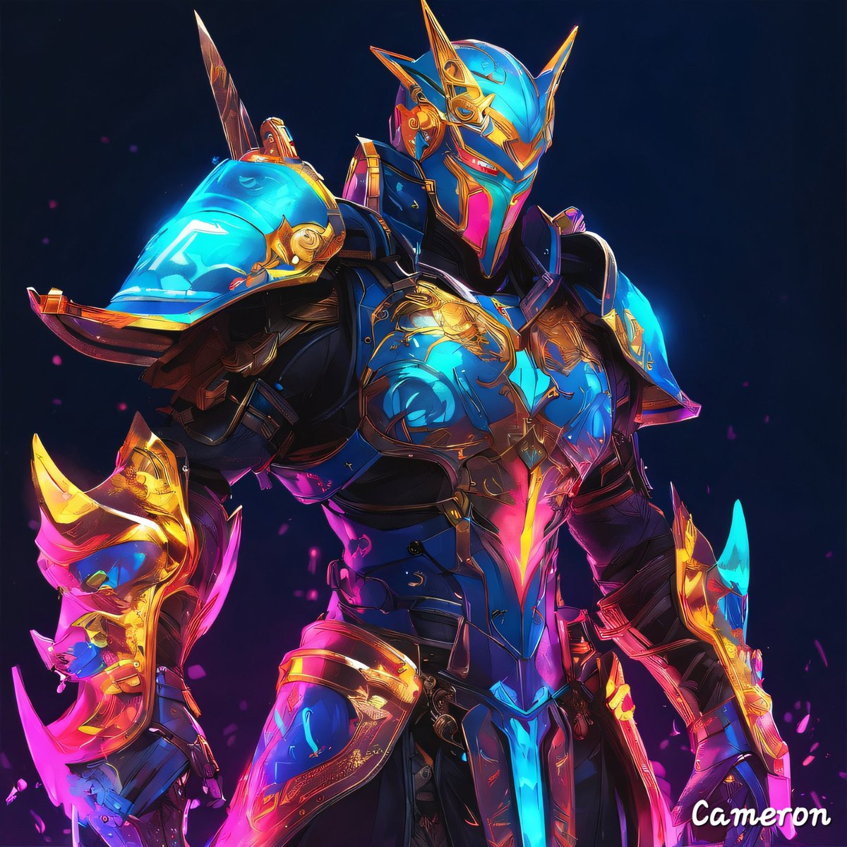 Hero of the Chroma Tide #AIArtwork #AIArtCommuity #AIart #AIArtGallery #Art #Concept #Neon #Design #Beautiful #Futuristic #Character