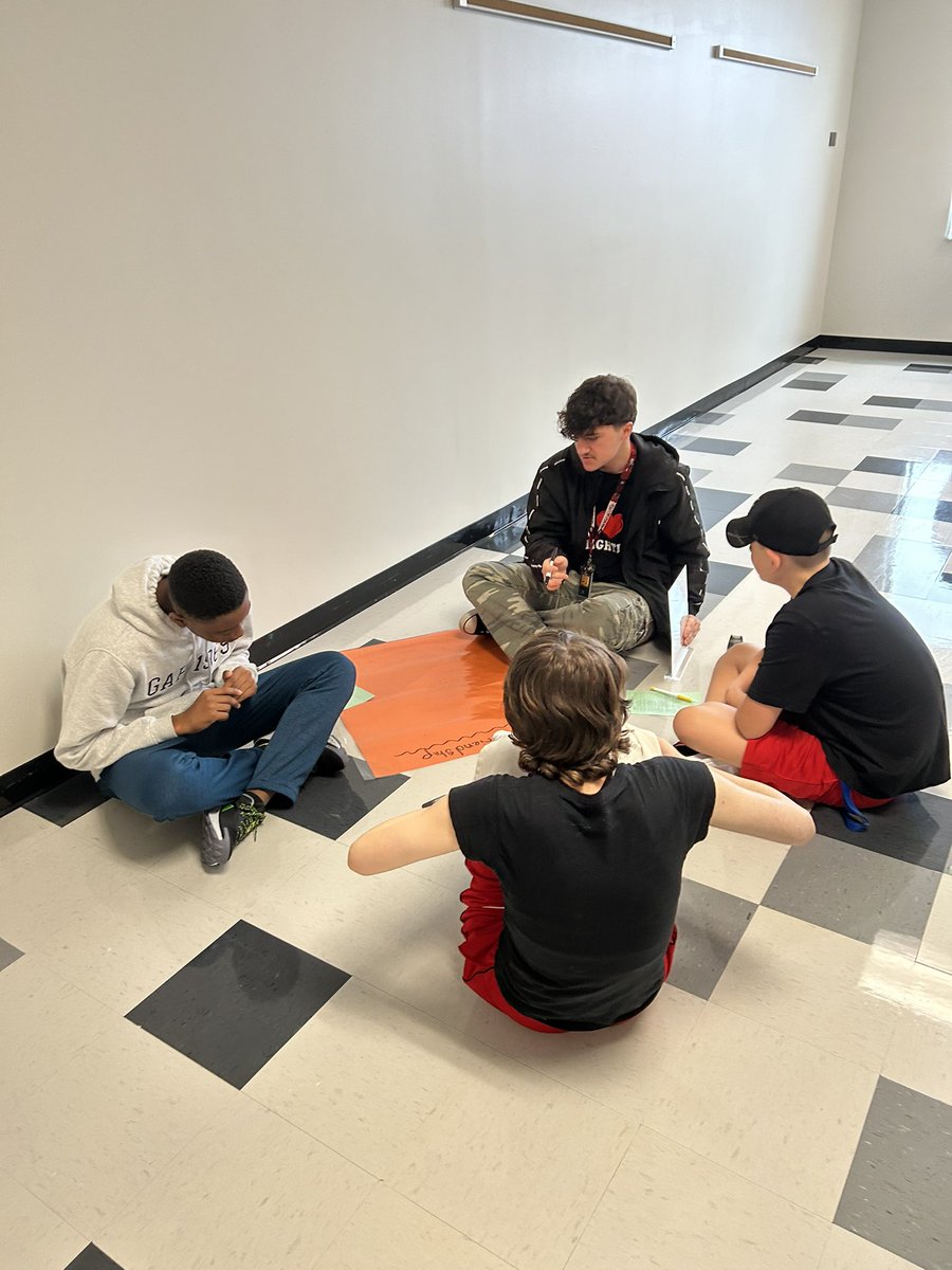 MsConradELHS's tweet photo. Students completed their first JPA of the year today with a hero sort. Some great conversations and critical thinking occurred. I’m loving all my new students and excited to see them grow. @BASABlazers @CLASE_UGA https://t.co/l9gCWY71o8