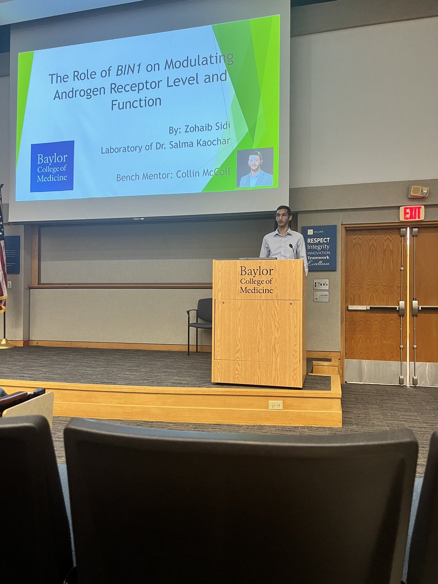 Kaochar2's tweet photo. Our 2023 @BCM_SMART fellows (Lauren @laurenmfabre, Zohaib @ZohaibS45, and Omar) finished up their summer research program with fabulous presentations today! The future is bright!  Future physician scientists @BCM_MSTP! Thanks to all the bench mentors @RizwanKinza @hannpowell96 @MccollCollin @BCMFromtheLabs @BCMDeptMedicine @bcmhouston