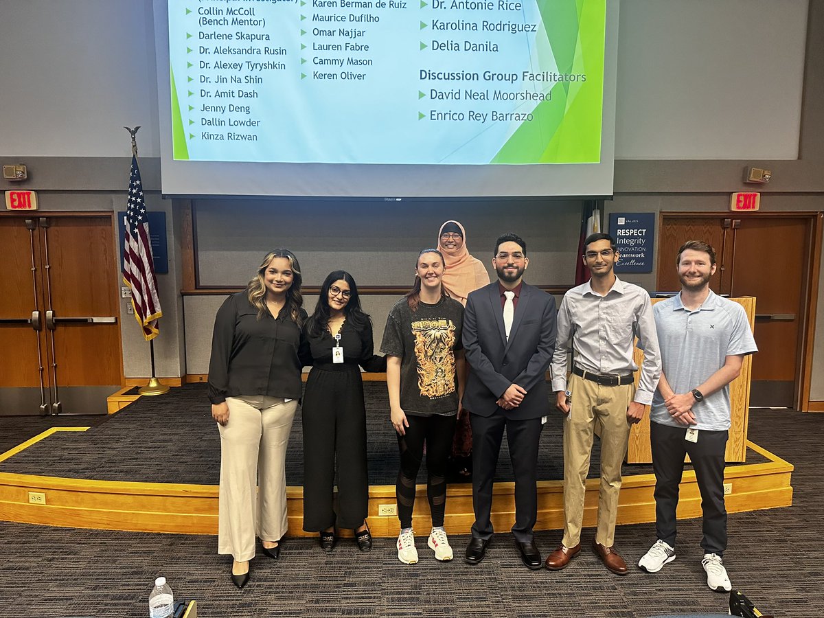 Kaochar2's tweet photo. Our 2023 @BCM_SMART fellows (Lauren @laurenmfabre, Zohaib @ZohaibS45, and Omar) finished up their summer research program with fabulous presentations today! The future is bright!  Future physician scientists @BCM_MSTP! Thanks to all the bench mentors @RizwanKinza @hannpowell96 @MccollCollin @BCMFromtheLabs @BCMDeptMedicine @bcmhouston