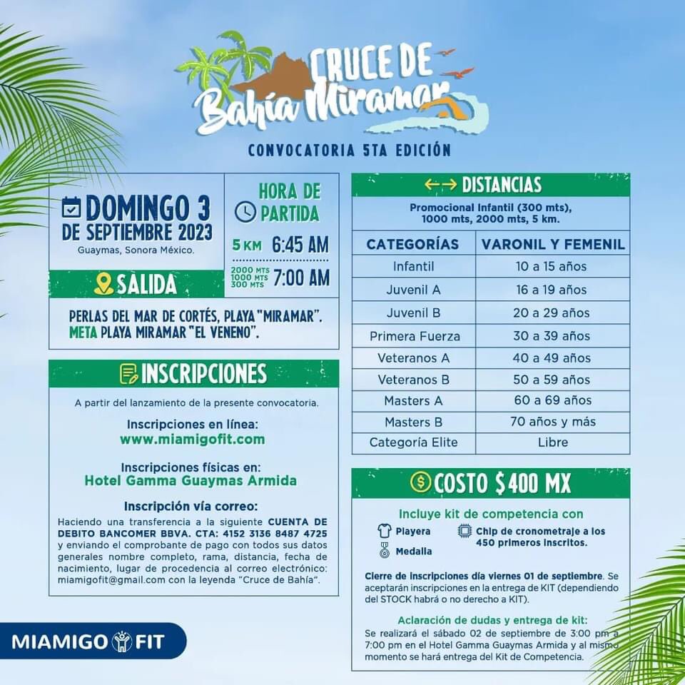 AtleticaSport's tweet photo. PROXIMOS EVENTOS!
No dejes de entrenar!
#animo #atletica #sport #cosala #Guaymas #mazatlan #losMochis #culiacan #obregon #Hermosillo #swimming #running #trailrunning #trail #run #triathlon #swimbikerun #triathlontraining #Deportes https://t.co/GfdSzWso5K
