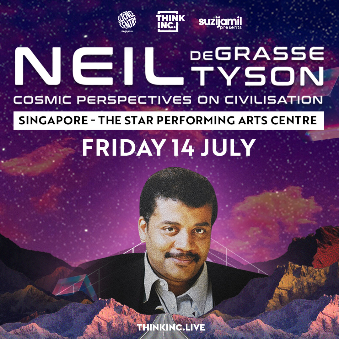 thinkincAU's tweet photo. A big shout-out to @ScienceCentreSG! We owe the success of this stellar event featuring the brilliant Neil deGrasse Tyson to your incredible support! 🤝🙌🚀🌌 https://t.co/UlteHxOdBy