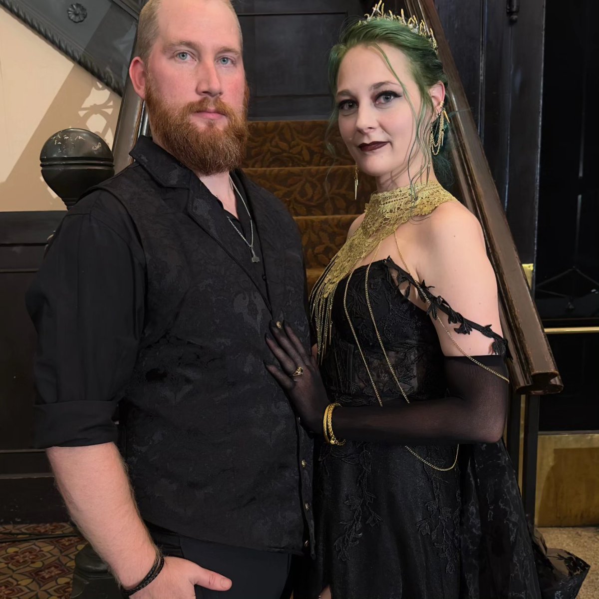 My, oh my. That Crit Awards venue?! To die for. Thought I went a little overboard with the dress and all that but this was once-in-a-lifetime!! #GenCon2023 #critawards