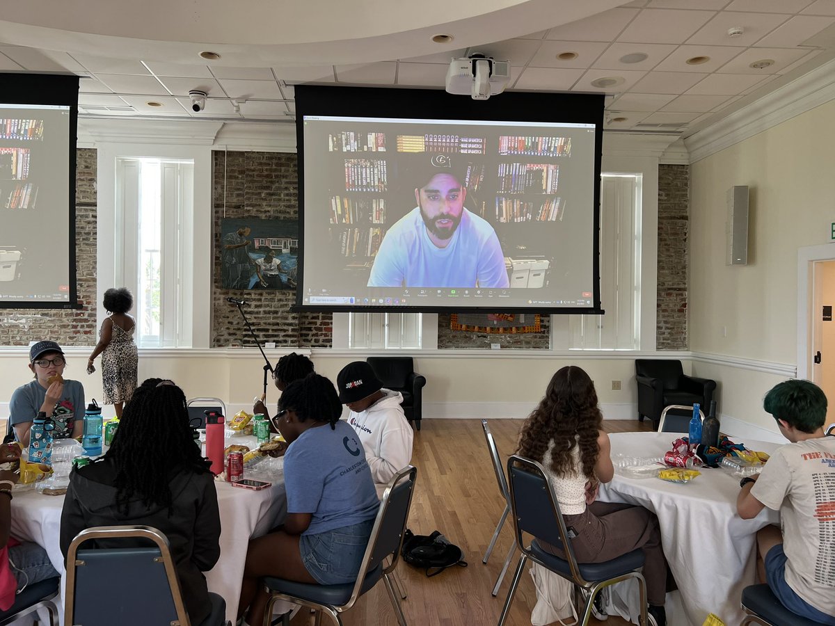 lsskardon's tweet photo. Day 4: spent the morning at the @theGibbesmuseum to explore the connection between art and activism. Then heard from an incredible array of speakers at the @avery_tweets on first hand accounts of the civil rights movement. #history #civilrights #charleston #sc https://t.co/yTcvdJDMCr