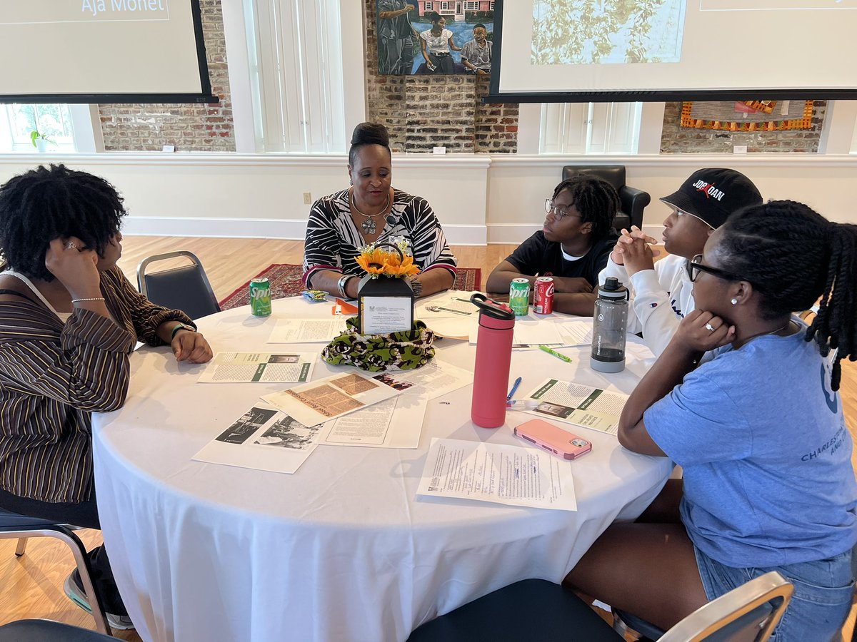 lsskardon's tweet photo. Day 4: spent the morning at the @theGibbesmuseum to explore the connection between art and activism. Then heard from an incredible array of speakers at the @avery_tweets on first hand accounts of the civil rights movement. #history #civilrights #charleston #sc https://t.co/yTcvdJDMCr