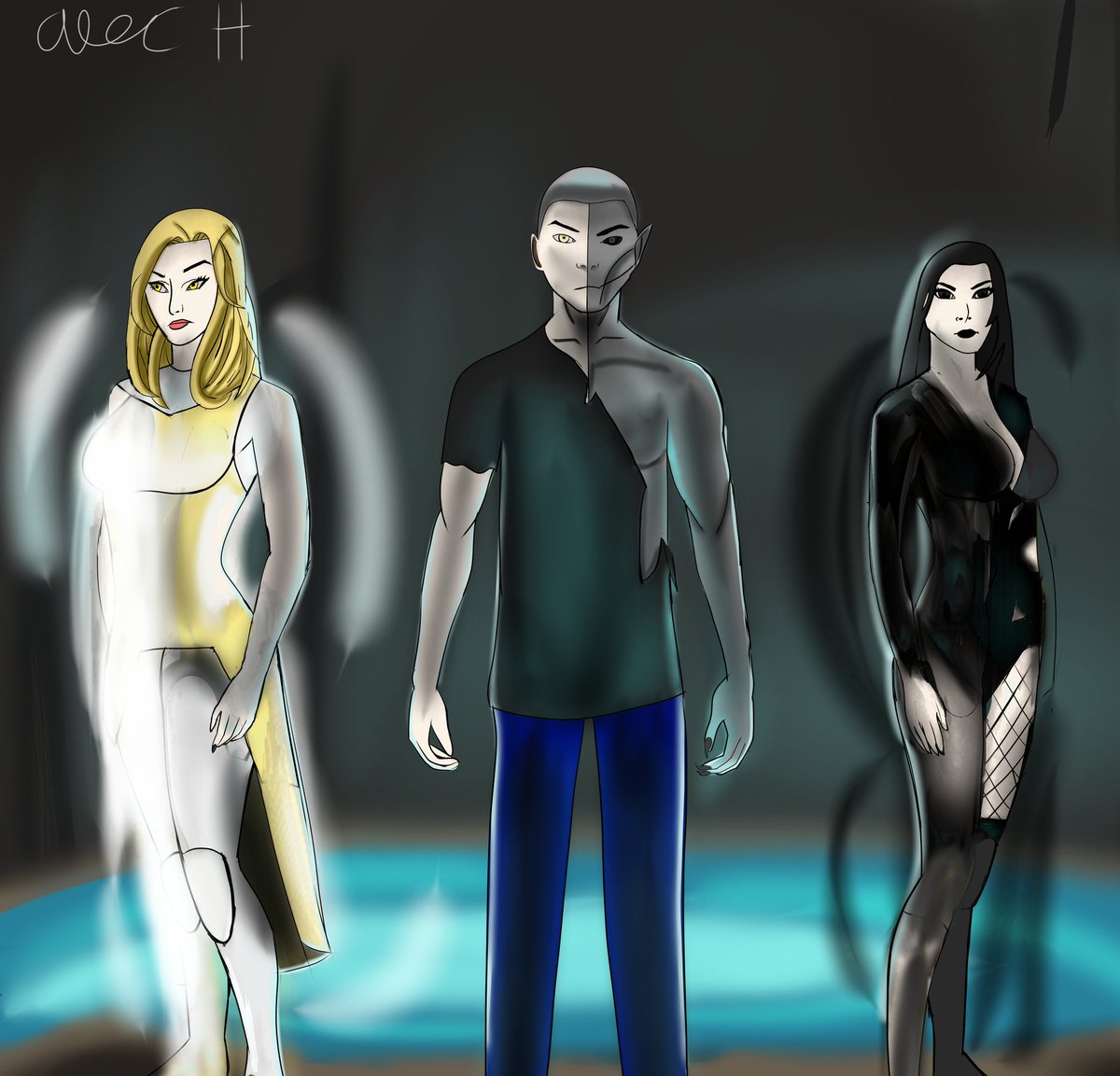 AlecHoover3's tweet photo. My first cover art for my comic

I'm so happy to have made this still need to practice more but im glad with the results of this and I've finished 19 pages im so close to a thrilling scene once I get there im gonna show that page as a inspiration for my comic (hopefullyformarvel) https://t.co/k6sW8T5QAA