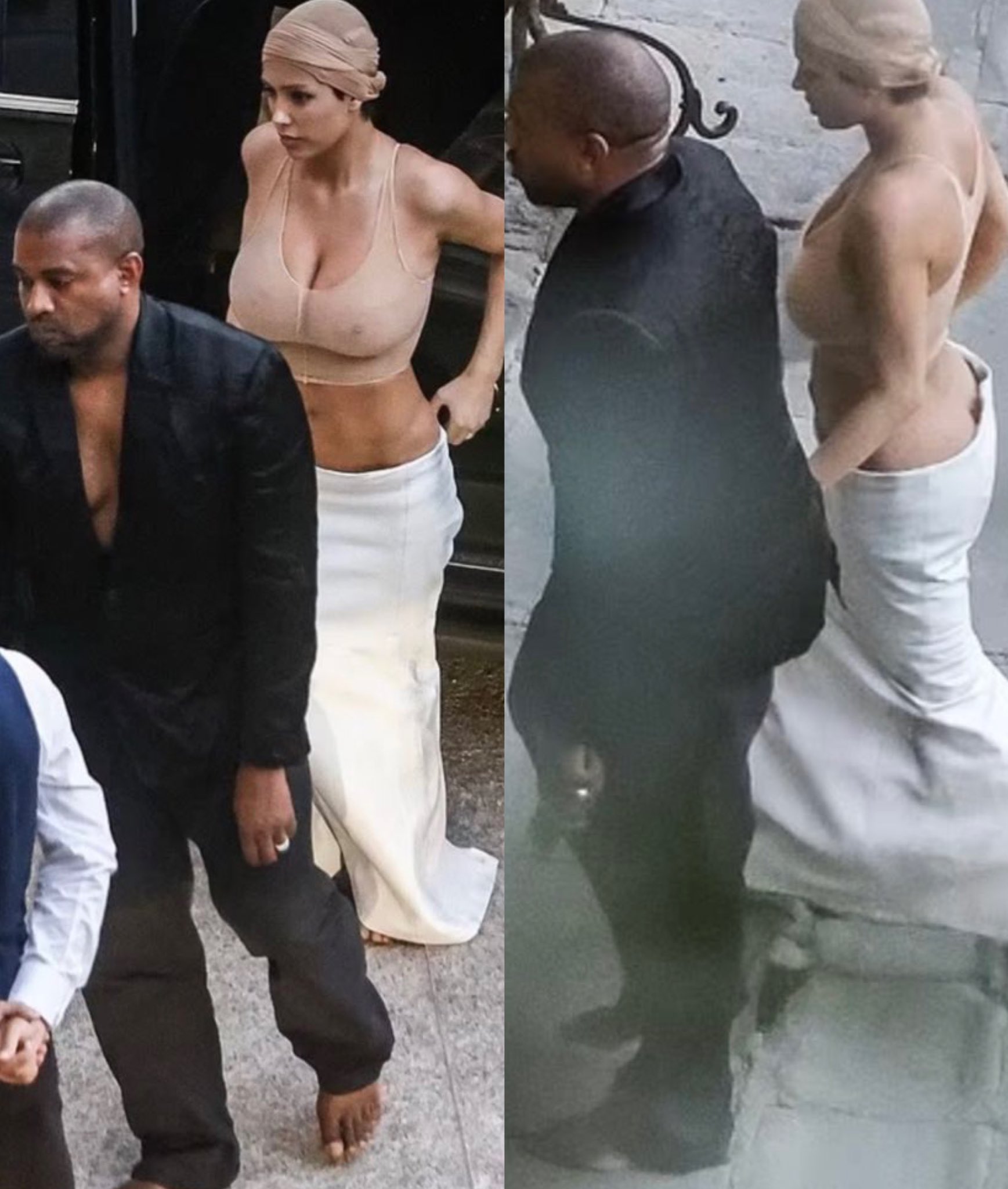 SinnamonSCouture on X: "Kanye West and wife Bianca Censori Barefoot 🦶🏽 in  Italy 😑 https://t.co/3VPIZAxAkH" / X