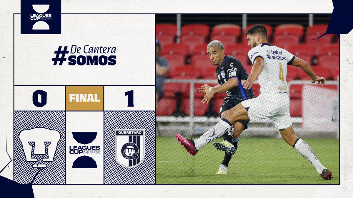 PumasMX's tweet photo. #LeaguesCup
Termina nuestra participación en la Leagues Cup.

#DePumasSoy #DeCanteraSomos https://t.co/YRT8RrrrRt