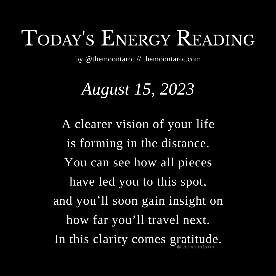 themoontarot_'s tweet photo. Today's Energy Reading: August 15, 2023

Beneath it all…

the frequency of gratitude
the foundation of love
and the healing power of compassion

weave together as the fabric of our true existence. https://t.co/cU8gvQpEWs