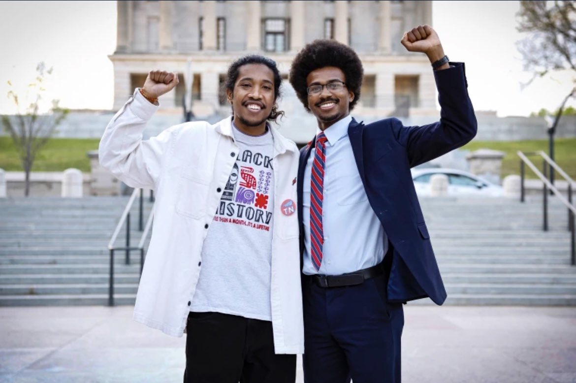 AttorneyGriggs's tweet photo. Congratulations to the Justin Pearson and Justin Jones for the impressive wins tonight. #TNPOL #Tennessee2 #tennessee3 https://t.co/Z3ZNDVftd7
