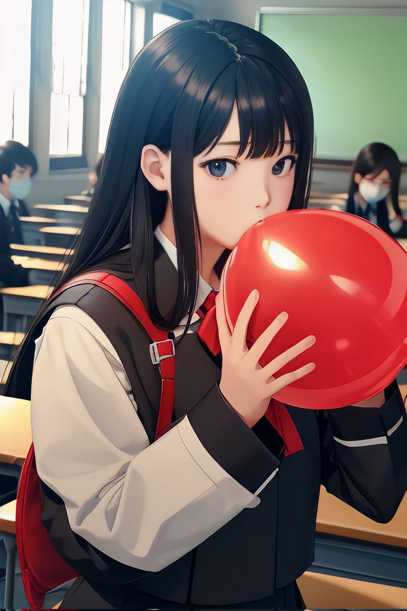 Dballoon999's tweet photo. School girl blowing red balloon
#looner #balloon #balloons #balloonfetish #blowingballoon #ballooninflation #looner #stablediffusion #novelai #animegirl #anime https://t.co/zBWoVyxJsb