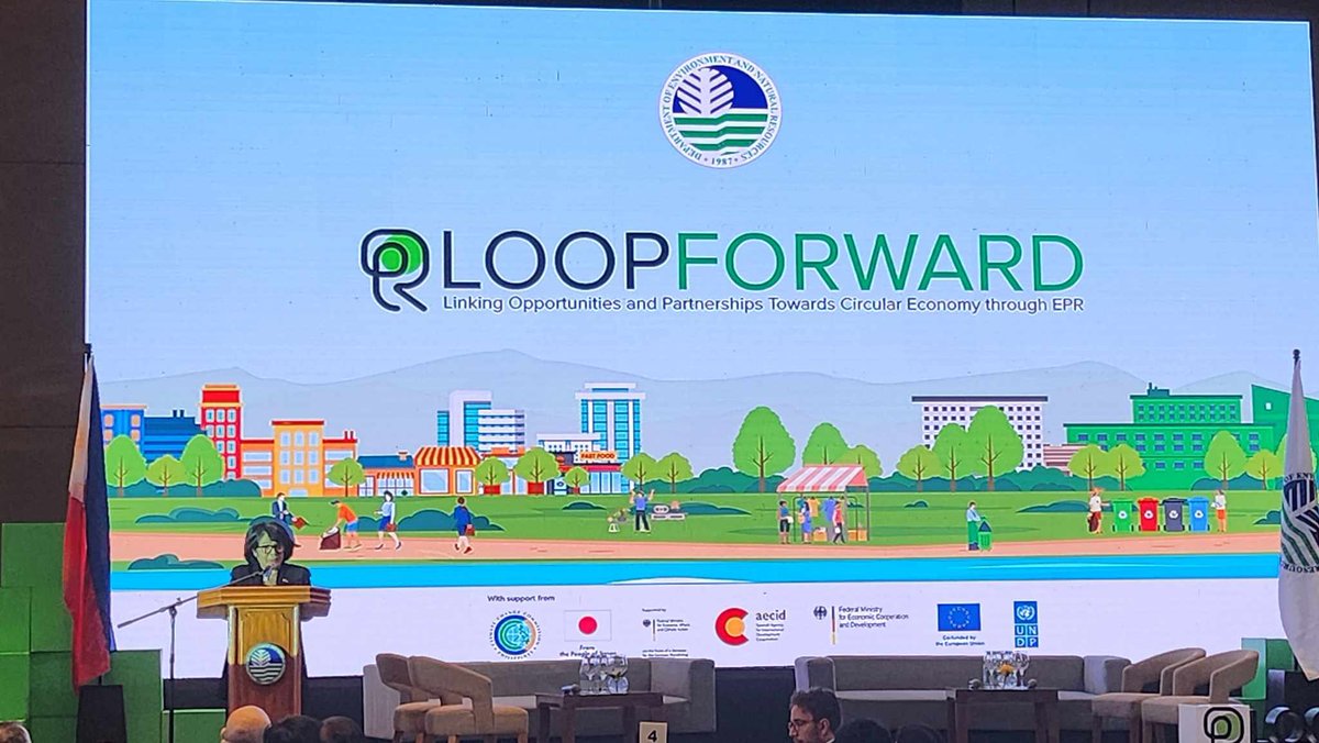 UNDPRRSelva's tweet photo. Proud to be launching #LOOPFORWARD, our joint campaign with @DENROfficial to promote #CircularEconomy through the Extended Producers Responsibility Act (#EPRActOf2022)!
The private sector has a major role to play in #ClimateAction. We are grateful for the support of 🇯🇵🇩🇪🇪🇸🇪🇺! https://t.co/apRE0E2jYt
