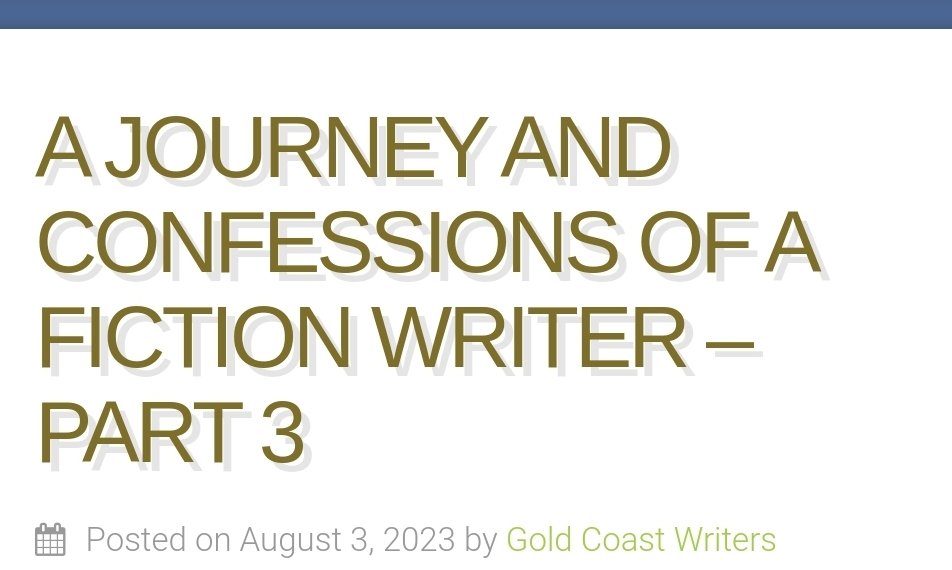 GCWritersAssoc's tweet image. New @GCWritersAssoc blog article, by Gavin Fisher
@GavinGavinf #writingcommunity #writingblog
goldcoastwriters.org/blog/