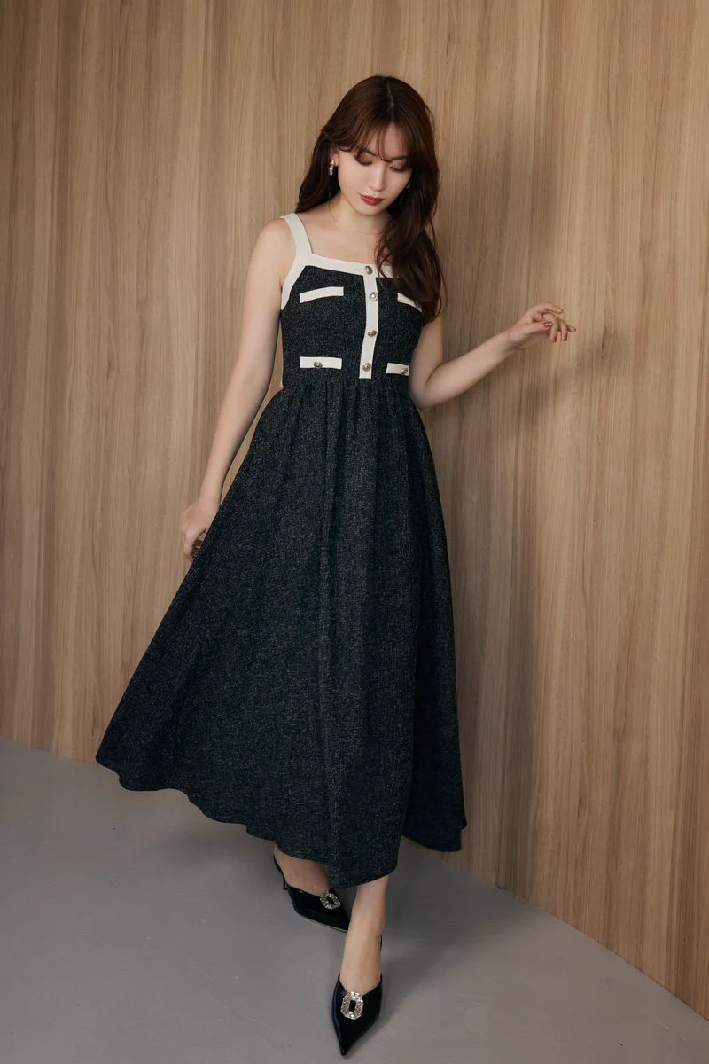 ワンピース Her lip to Verona tweed long dress F2pwW85aEAAFf6Z?format=webp&