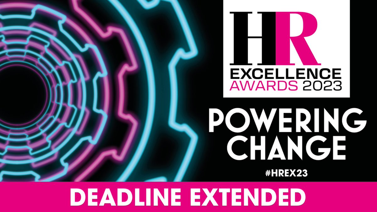 Extended deadline approaching!

Time is running out to enter the HR Excellence Awards.

Finish of your entries - or get started now - and submit by 5pm 7 August.

Click here:

hrexcellenceawards.com/?utm_medium=So…