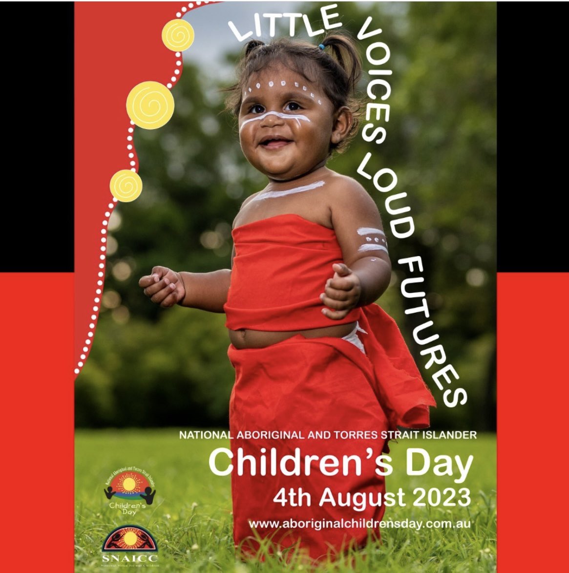 Today is National Aboriginal and Torres Strait Islander Children’s Day, which aims to amplify the voices of First Nations children and their needs across the country. 

#littlevoicesloudfutures #littlevoices #loudfutures #nationalaboriginalandtorresstraitislanderchildrensday