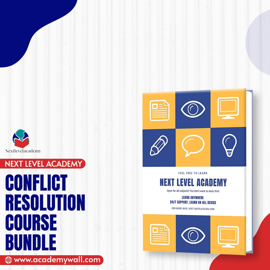 Unlock the art of effective conflict resolution with our comprehensive course bundle.
.
𝑳𝒆𝒂𝒓𝒏 𝑴𝒐𝒓𝒆 👉🏻 academywall.com/products/next-…
.
.
#nextlevelacademy #ConflictResolutionMastery #SkillsElevation #HarmoniousSolutions #CommunicationMastery #NegotiationSkills #ConflictToGrowth