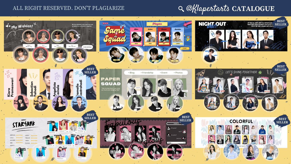 HELP RT 🤍 thankies!

KLA OPEN LAYOUT
Ada yang classy, coret coret, couple, squad atau bestie juga!

> Katalog lengkap cek link di bio 

#zonauang #zonaba #zonajajan
