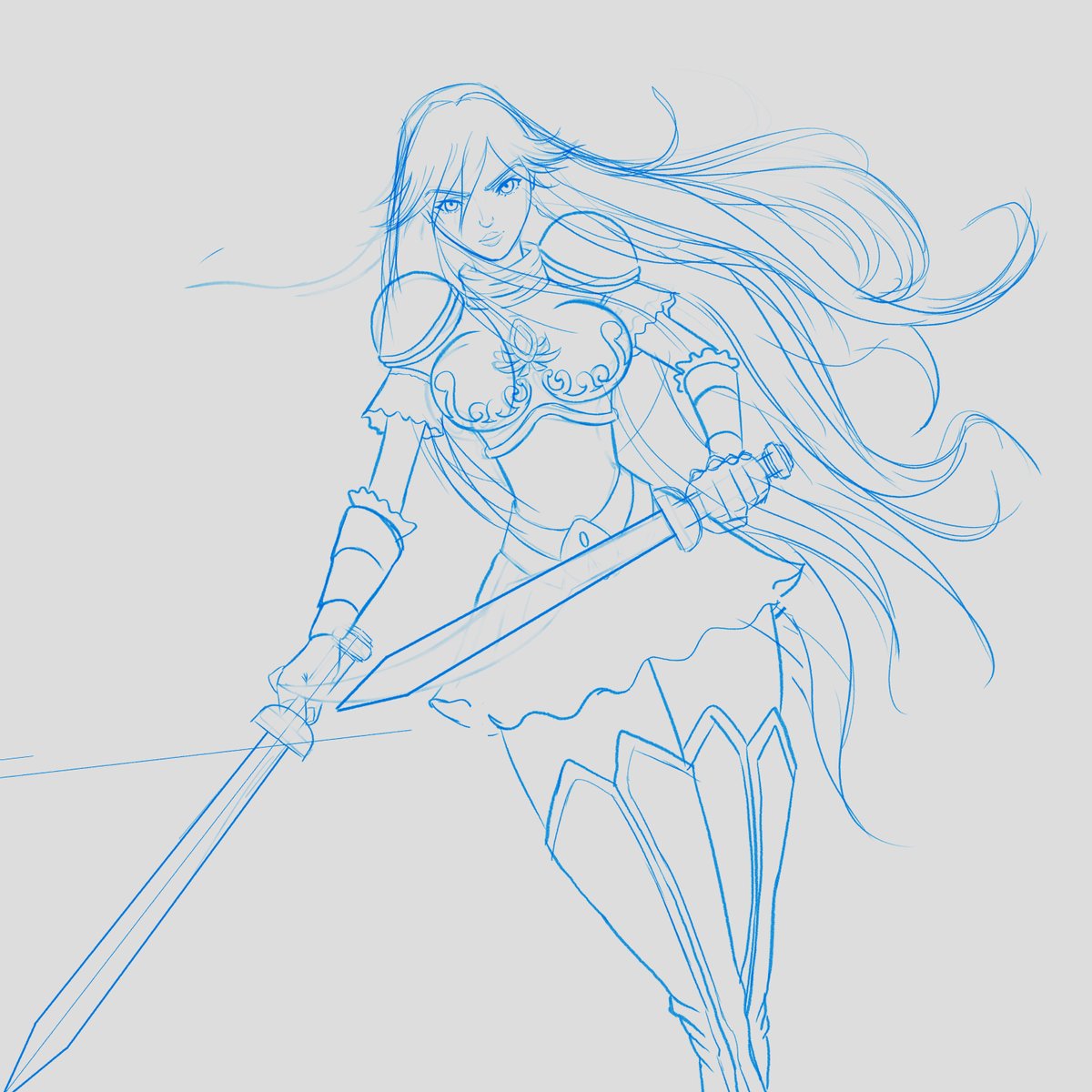 FredSketch's tweet photo. 🎨🗡️ ¡Atención, comunidad creativa! 🗡️🎨 Conoce a esta valiente guerrera en su épico dibujo digital. 🌟 Pero necesita un nombre acorde a su coraje, y ahí es donde tú entras. 🤔 Déjame tu sugerencia en los comentarios y podrías ser parte de su historia. 📝 https://t.co/WO6OsgOwJu