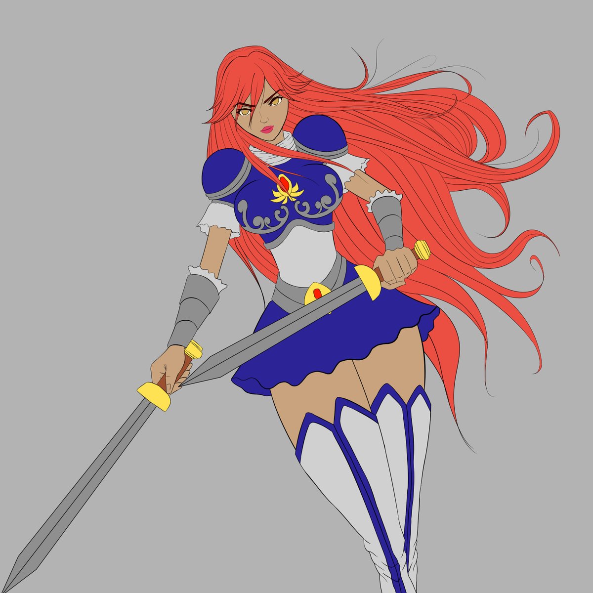 FredSketch's tweet photo. 🎨🗡️ ¡Atención, comunidad creativa! 🗡️🎨 Conoce a esta valiente guerrera en su épico dibujo digital. 🌟 Pero necesita un nombre acorde a su coraje, y ahí es donde tú entras. 🤔 Déjame tu sugerencia en los comentarios y podrías ser parte de su historia. 📝 https://t.co/WO6OsgOwJu