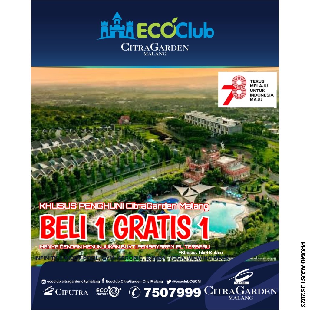 ecoclubCGCM's tweet photo. WELCOME AGUSTUS KUY!
Spill Promo @ecoclubCGCM di bulan Agustus 2023
.
#ecoclubcitragardenmalang #ecoclubkolamrenang #kolamrenangdimalang #Subuh #Pagii #Hazard #ciputra #kolamrenanghitsdimalang #viewkerendimalang #Sarapan #wisatakotamalang #citragardenmalang #infinitypool #sh1oke https://t.co/JO7nkjfu4Y