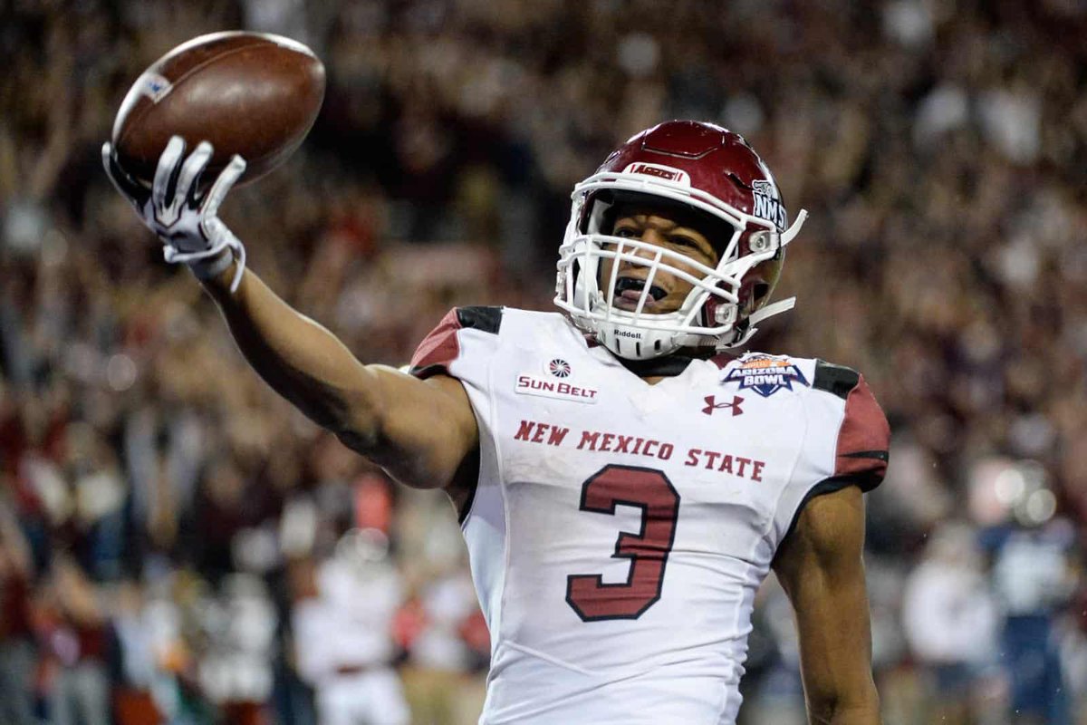 AGTG Blessed to receive an offer from New Mexico State @CoachBVignery @scootchiedean @CoachWrightNMSU