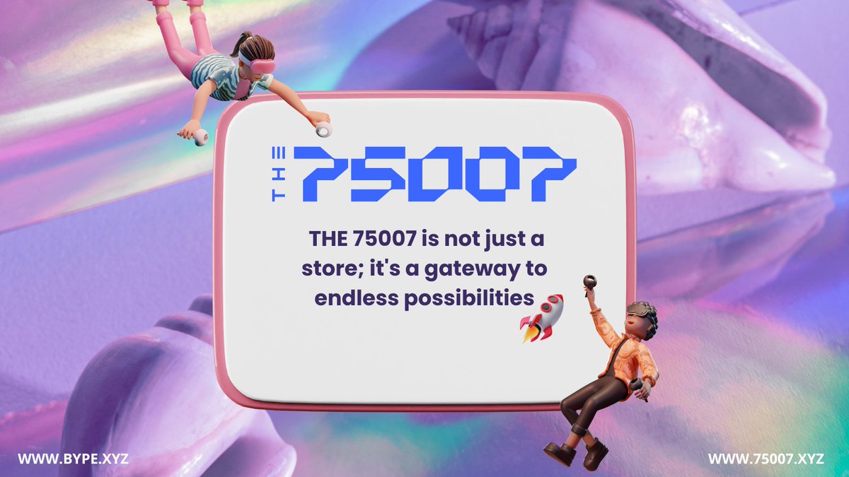 bypetoken's tweet photo. 🏬 At THE 75007, we believe in connecting you with brands beyond borders. Join our NFT membership to unlock exclusive experiences and redefine your fashion lifestyle!

#BYPE #THE75007 #ประชุมสภา #يوم_الجمعه 
#AlwaysWithFreen #fashion #NFT https://t.co/iQhysmESpJ