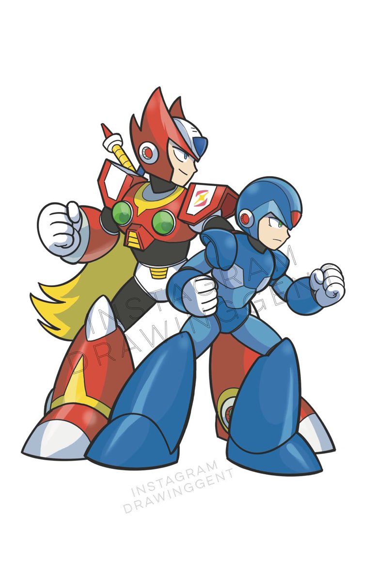 DrawingGentCA's tweet image. Finally worked on some Megaman X work. Enjoy #megaman #megamanx #reploid #megamanzero #rockmanx