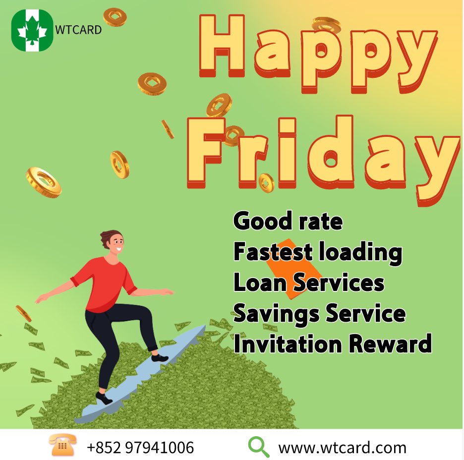 Happy Friday!🥰
Choose wutong to make trading easy❤️

wtcard.com/?t=twi

wtcard.com/m/investment

#wtloan #wtcard  #WTHELP #wtreward
#giftcards #giftcardsavailable #buygiftcard #BTC   #bitcoin   #USDT
#texas   #abujabusiness #abujanigeria