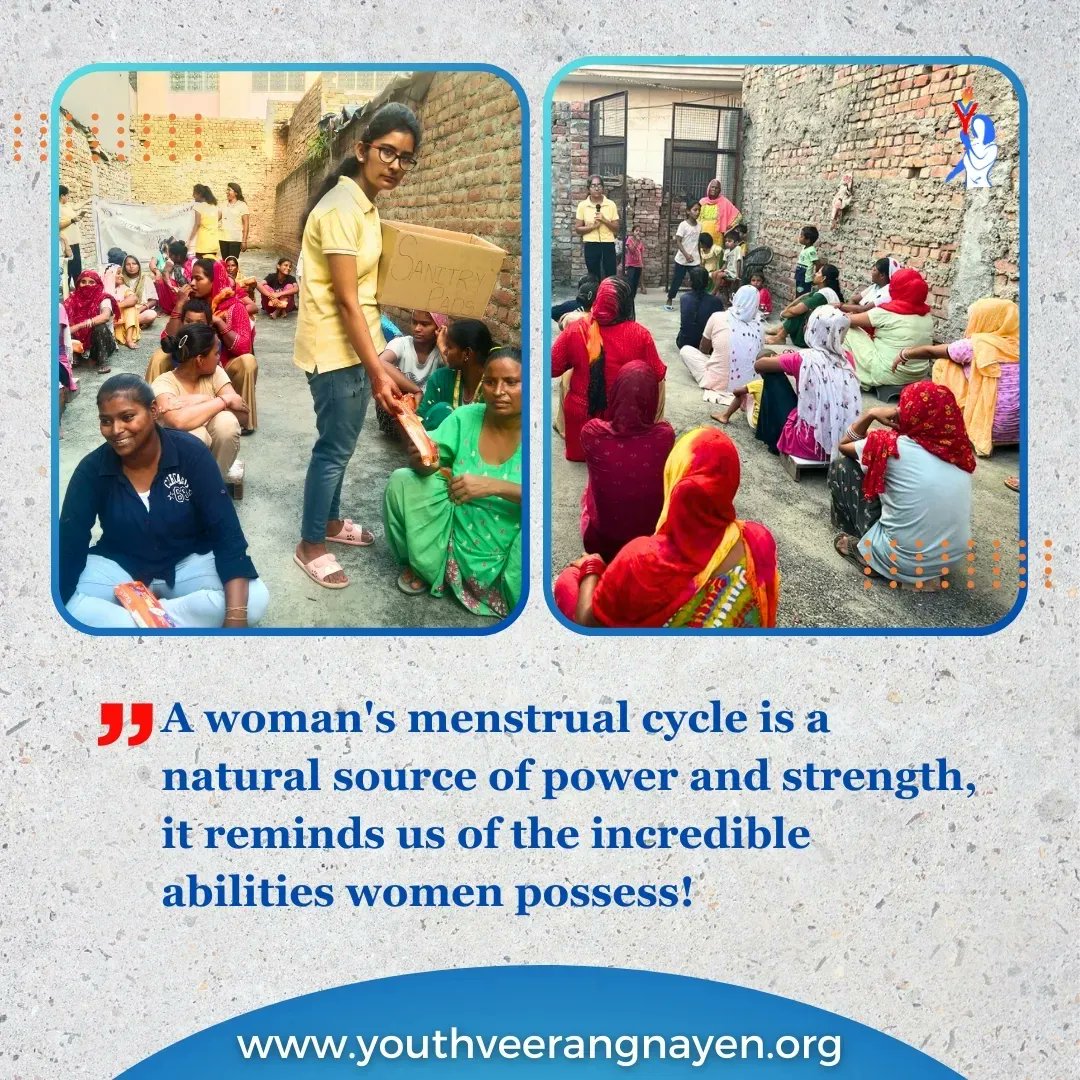 Yveerangnayen's tweet photo. मासिक धर्म के दौरान स्वच्छता की समस्या के निवारण हेतु  यूथ वीरांगनाएं ने रोहतक(हरियाणा) में महिलाओं को मासिक धर्म के बारे जानकारी देने के लिए एक सेमिनार लगाया तथा सेनिटरी पैड भी वितरित किए।
#SanitaryPads
#SharingIsCaring
#FemalEmpowerment
#WomenEmpowerment 
#EmpoweringWomen https://t.co/Yfvq2gKuvv